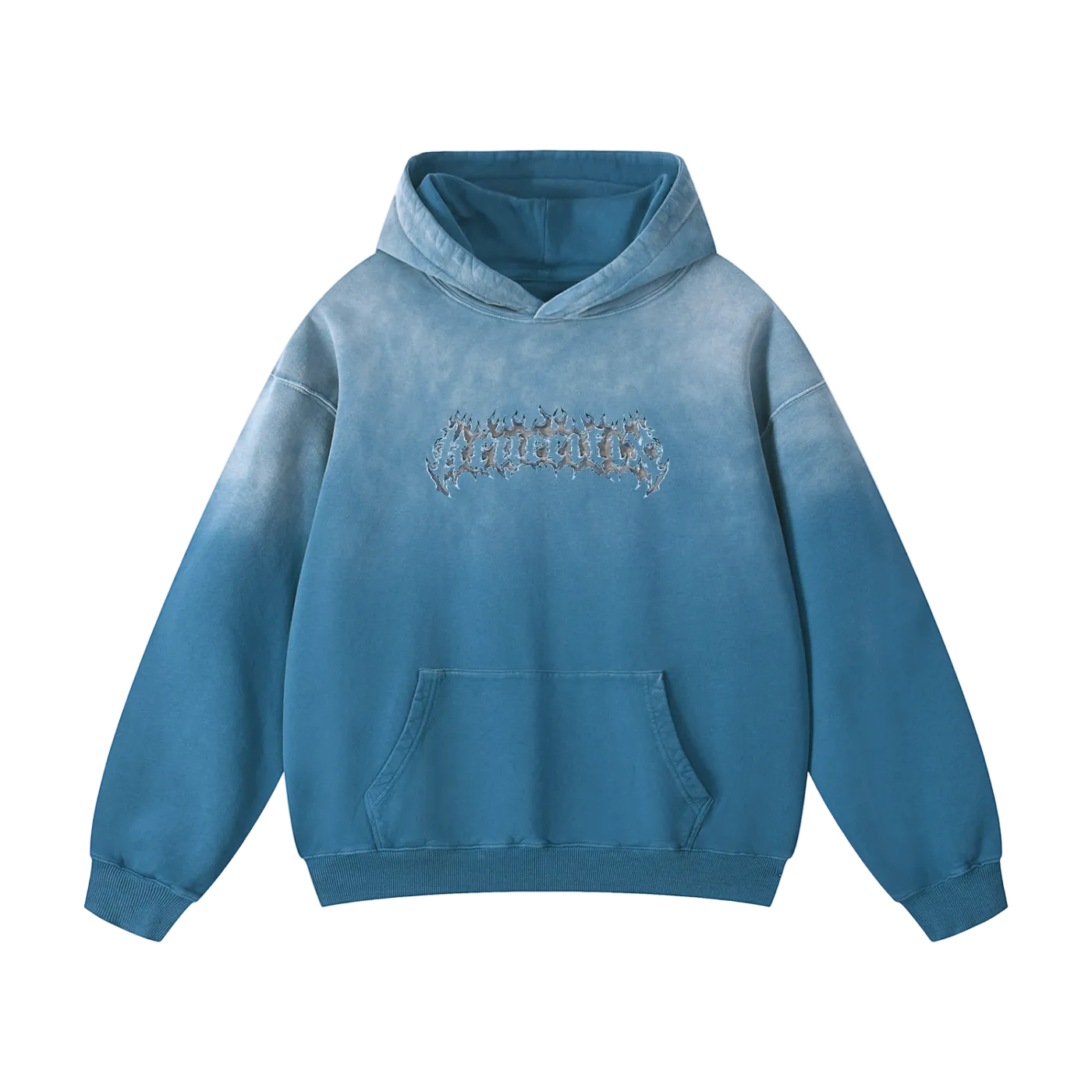 chrome flames Oversized Hoodie