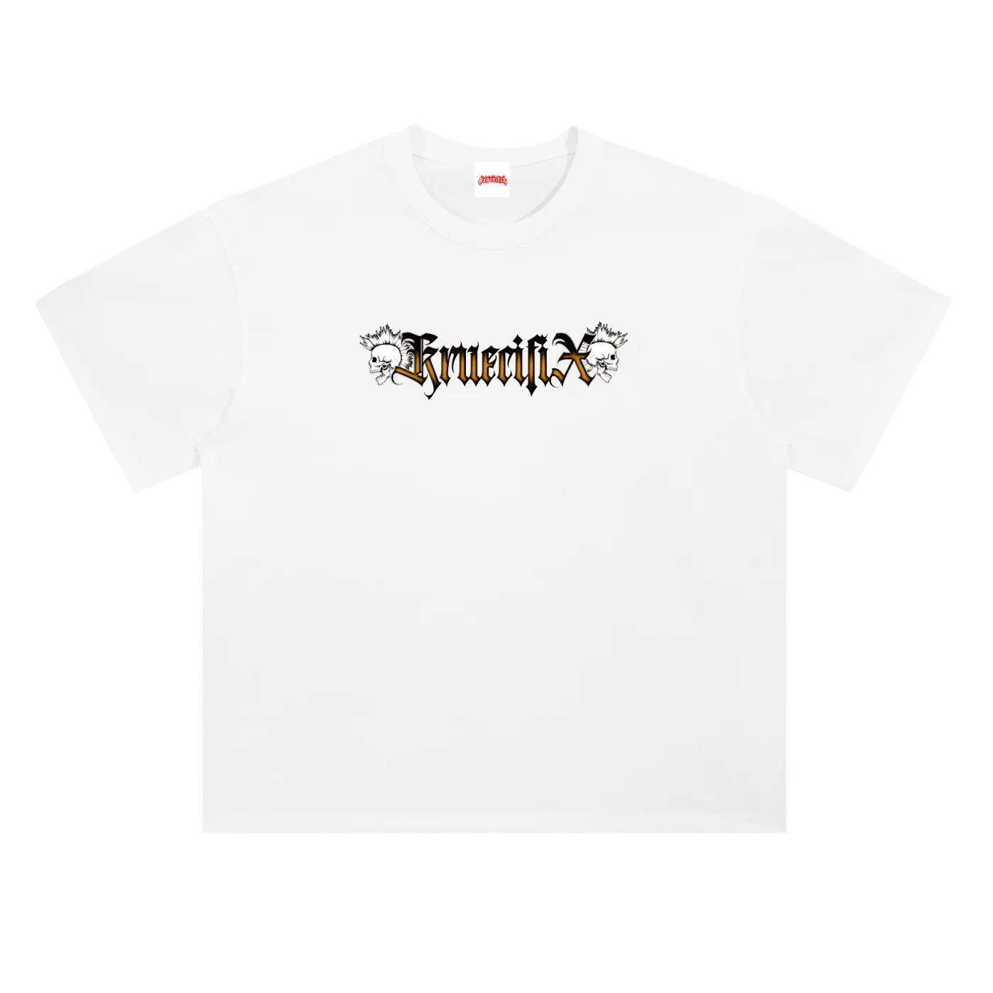skulls Heavyweight tee (orange)