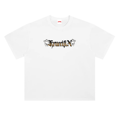 skulls Heavyweight tee (orange)