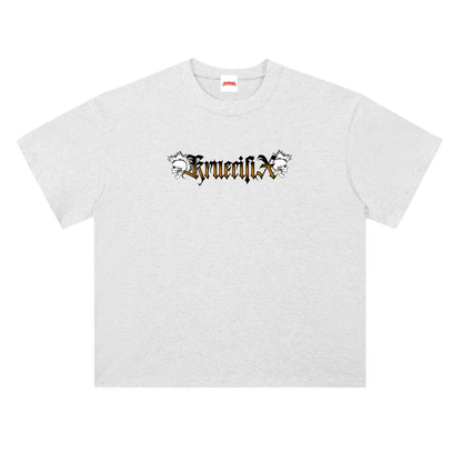 skulls Heavyweight tee (orange)