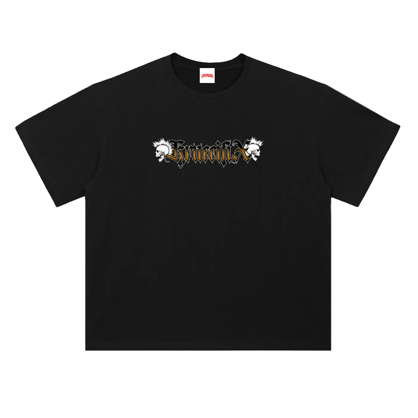 skulls Heavyweight tee (orange)