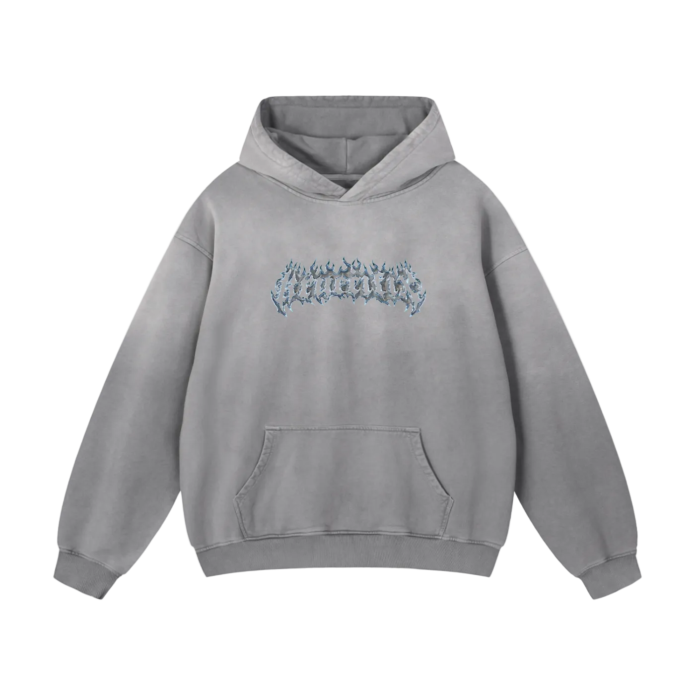 chrome flames Oversized Hoodie