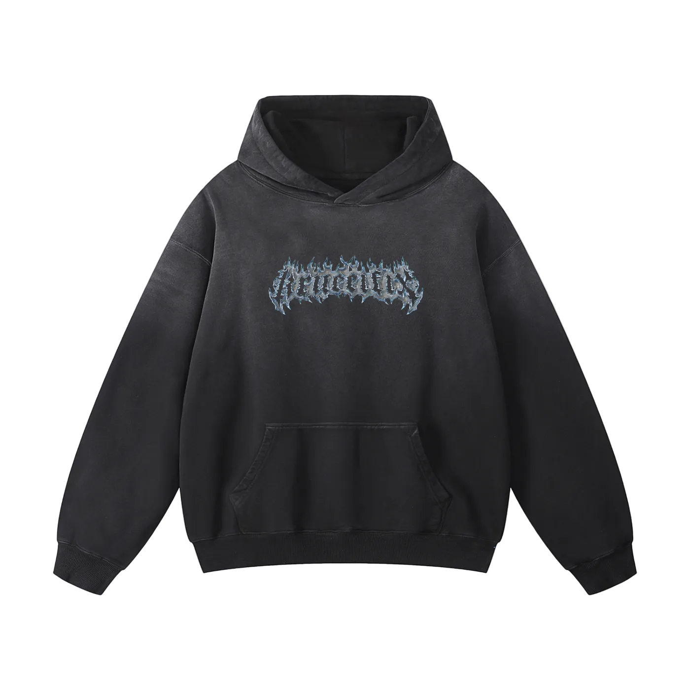 chrome flames Oversized Hoodie