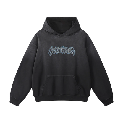 chrome flames Oversized Hoodie