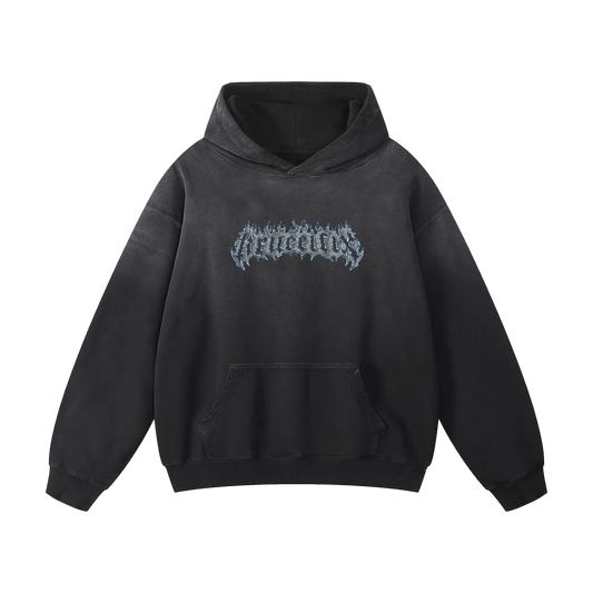 chrome flames Oversized Hoodie