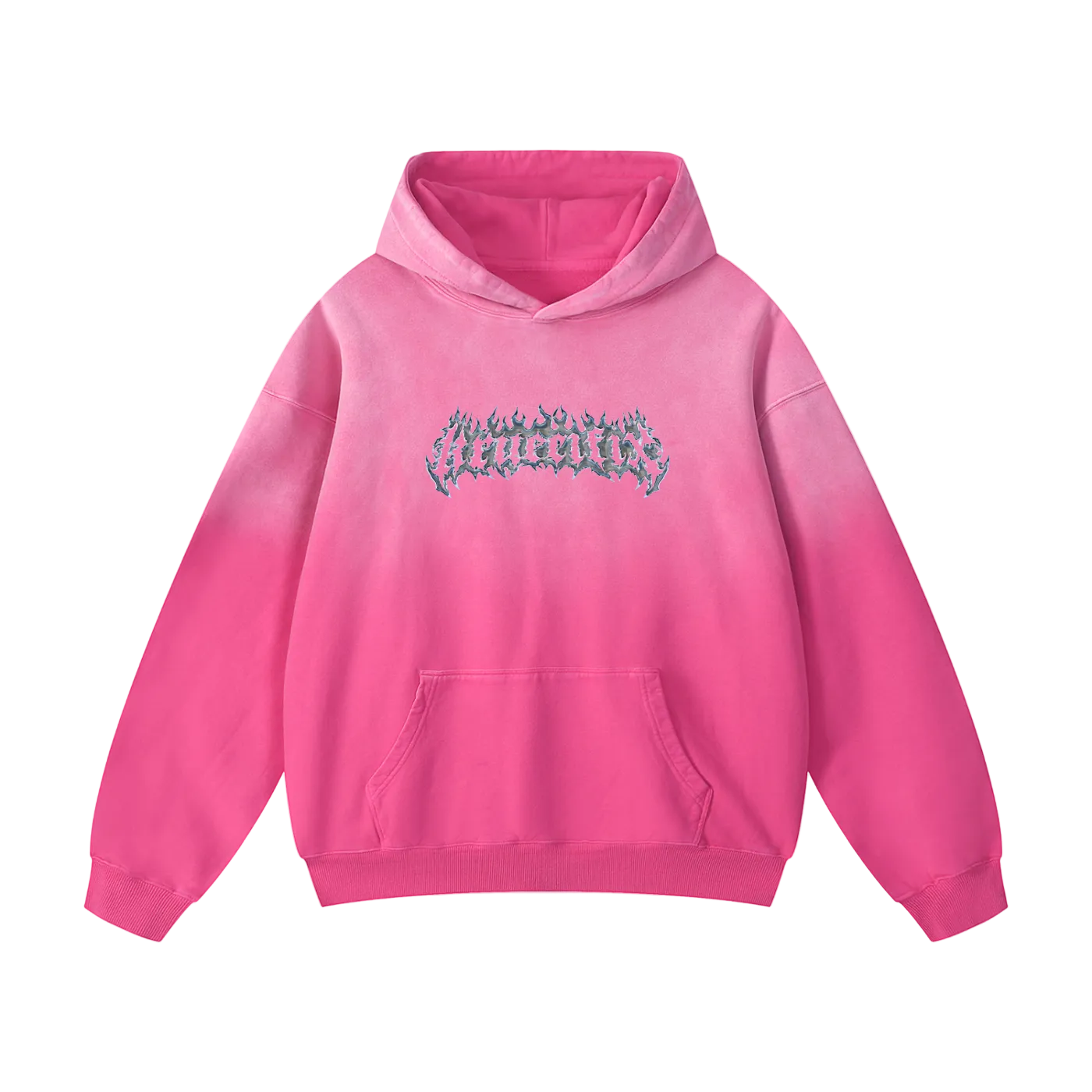 chrome flames Oversized Hoodie