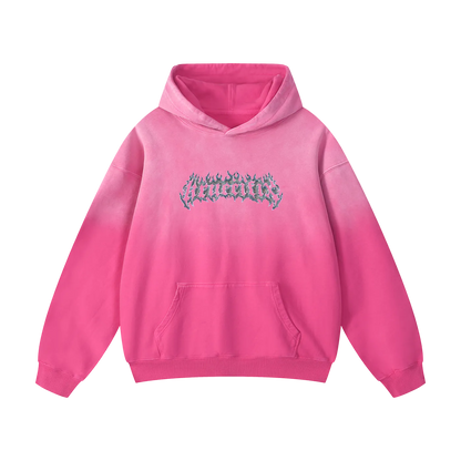 chrome flames Oversized Hoodie